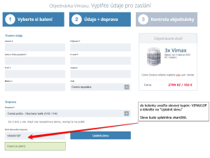 Vimax sleva = -10 % z celého nákupu